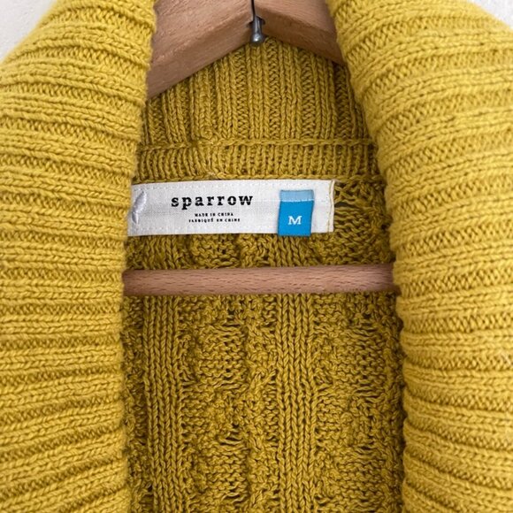 ANTHROPOLOGIE Sparrow Brand Gold Wrap Sweater: NWOT! MEDIUM; Retailed for $118! - Picture 3 of 5
